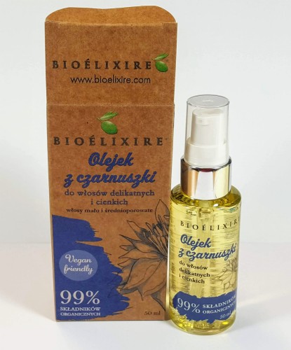Bioelixire olejek z czarnuszki 50ml do włosów delikatnych i cienkich odbiór Poznań www cleani co.jpg