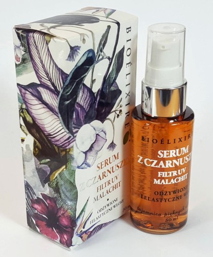 Bioelixire serum Czarnuszka Malachit filtr UV odżywiona skóra elastyczne włosy zakup stacjonarny odbiór Poznań szybka od ręki wysyłka paczkomatem www.cleani.co.jpg