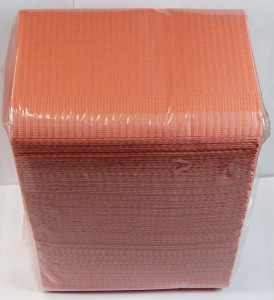 Serwety podfoliowane 2x papier + folia w składce 33x45cm SoftMed POMARAŃCZOWE op. 125szt