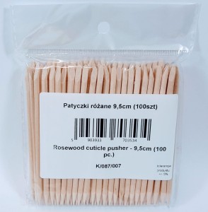 Patyczki drewniane do manicure i pedicure  9,5cm różane a'100