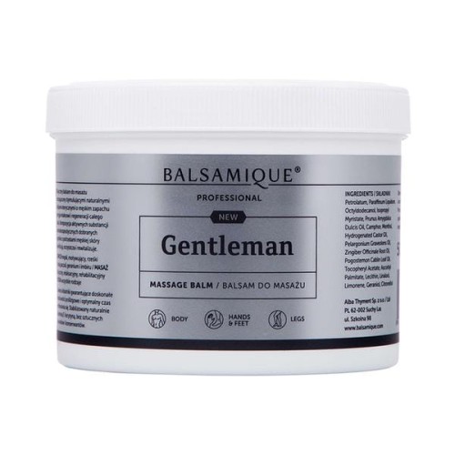Balsamique Gentleman balsam do masazu 500ml o rześkim męskim zapachu paczuli geranium imbiru zakup stacjonarny odbiór osobisty Poznań www.cleani.co.jpg
