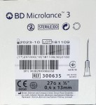 BD Microlance 3 igła iniekcyjna ø 0,4  x 13 mm (szary) op.100szt