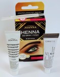 Henna do brwi i rzęs w żelu 15 ml + aktywator 15ml Joanna nr 1.0  black czarna