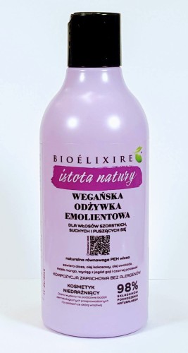 Bioelixire istota natury emolientowa maska do włosów szorstkich suchych i puszących się z aloesem awokado mango jagody goi czarna porzeczka sprzedaz stacjonarna www cleanico.jpg