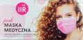 Różowa jednorazowa maseczka medyczna 3warstwowa typ 2R mocowanie gumki na uszy biała od twarzy odbiór osobisty Poznań stała oferta sprzedaż detaliczna i hurtowa www cleanico.jpg