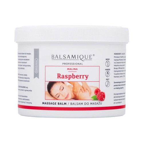 Balsam do masażu malinowy 500ml produkt dostępny w stałej ofercie odbiór osobisty stacjonarny punkt sprzedaży Poznań wysyłka www-cleani-co 5905063001917.jpg