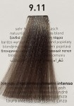  9.11 intensywnie popielaty bardzo jasny blond krem koloryzujący farba do włosów RR Line 100ml (new)