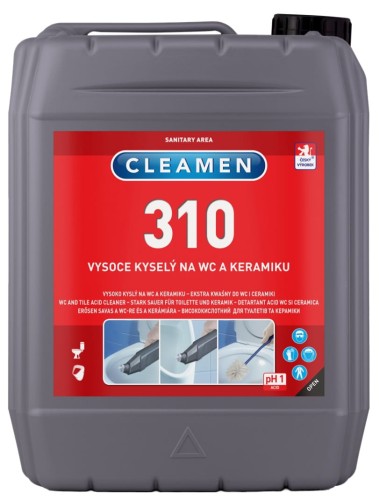 Cleamen 310 5L WC GEL kwaśny skuteczny odkamieniacz o owocowym zapachu czarnej czereśni z migdałem sprzedaż stacjonarna Poznań CLEANICO.jpg