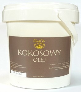 Olej do masażu czysty KOKOSOWY extra virgin raw coconut oil 1000ml