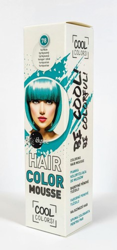 elysee hair color mouse 78 turkusowa pianka koloryzująca do włosów półtrwała bez amomiaku bez aktywatora  gotowa do użycia na 6-8 myć detal zaopatrzenie salonów fryzjerskich wysyłka www-cleani-co EAN 5907813185786 .jpg