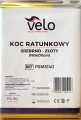 Koc ratunkowy choniacy przed wychlodzeniem przegrzaniem 160x210cm folia srebrno złota .jpg