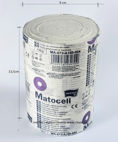 5900516460709 matocell lignina w rolce 13,5cm - szerokość wstęgi 150g matopat tzmo poznan fot cleanico etykieta z ean i nr katalogowym MA-073-A150-004.jpg