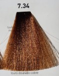  7.34 miedziano złoty blond krem koloryzujący farba do włosów RR Line 100ml