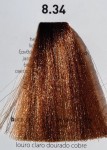  8.34 miedziano złoty jasny blond krem koloryzujący farba do włosów RR Line 100ml