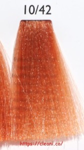 10/42 AlterEgo techno fruit color farba do włosów 100ml 10.42  bardzo jasny platynowy blond irysowo miedziany