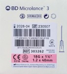 BD Microlance 3 igła iniekcyjna ø 1,2  x 40 mm (różowy) op.100szt.