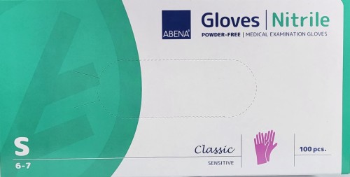 rekawiczki fioletowe sliwkowe abena rozmia S 6-7 kod ean 5703538271854 real fot cleanico Poznan 2023r.jpg