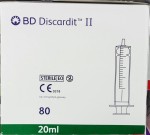 Strzykawka BD Discardit II 20ml  luer slip op. 80 szt.