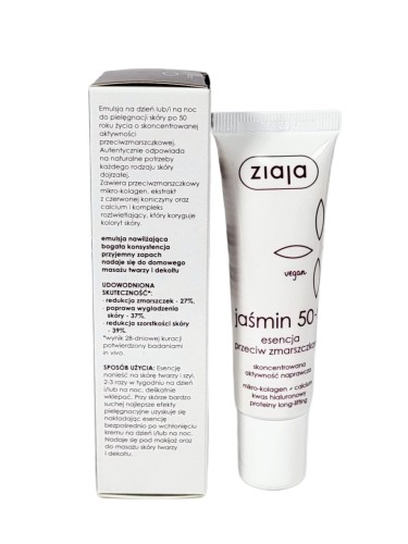 ziaja jasmin esencja przeciw zmarszczkom 50 plus 30ml kod ean 5901887017004- real fot etykieta cleanico poznan-.jpg