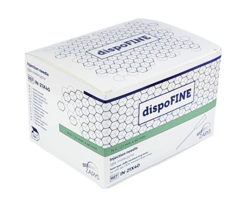 dispofine 21x40mm 14G seledynowe igly iniekcyjne grube 100sztuk real fot BOX cleanico poznan 2024-03-.jpg