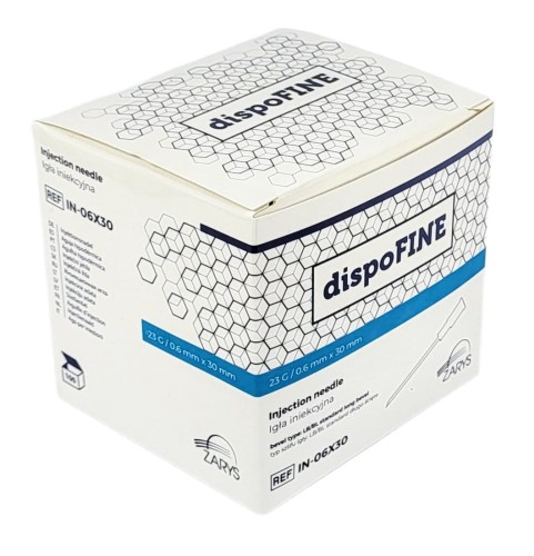 Zarys dispoFINE igła iniekcyjna ø 0,6x30mm 23G (niebieska) op100szt-.jpg