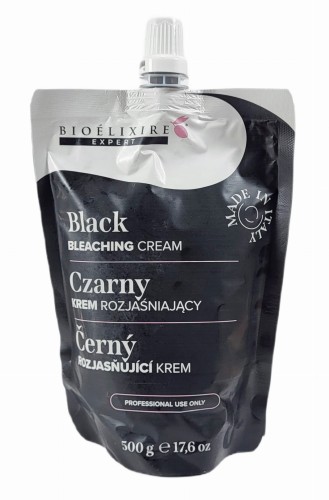 black bleaching cream czarny krem rozjasniajacy 500g bioelixire expert - ETYKIETA real fot saszetki cleanico poznan 2024-.jpg