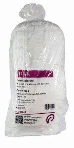 Wata bawełniana 1000g fryzjerska w sznurze 1kg