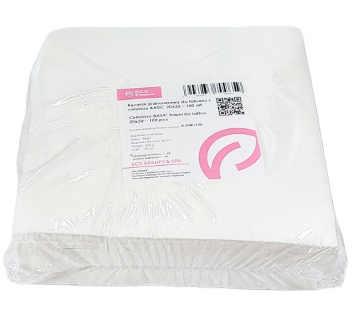 recznik jednorazowy do tatuazu kosmetyki pedicure 20x20cm 100szt ean 5903933709659-.jpg