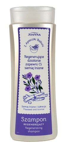 joanna z apteczki babuni regenerujacy szampon siemie lniane lukrecja 300ml real fot cleanico poznan 2024.jpg