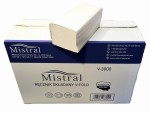 Ręcznik papierowy w listkach składka typu ZZ wsad 11,5x23cm biały Mistral  20 wkładów a'150 listków 23x23cm krt/3000szt.