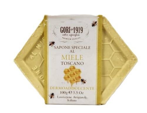 8051411440819 GORI1919 Spone peciale miele toscano mydlo z woskiem pszczelim 100g kostka plaster miodu real fot cleanico poznan.jpg