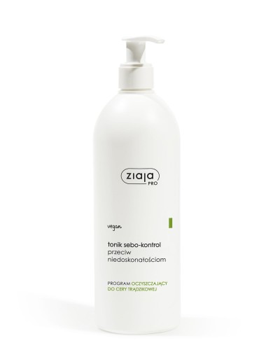 ziaja pro tonik myjacy sebo kontrol przeciw niedoskonalosciom do skory tradzikowej 500ml ean 5901887002529.jpg