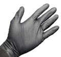 czarne rekawice serwisowe nitrylowe wytrzymale chemicznie i mechanicznie THOR real fot cleanico poznan 4.jpg