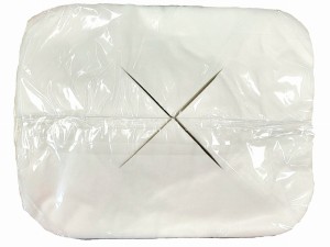 Pokrycie włókninowe na podgłówek zagłówek z wycięciem X op. 50szt