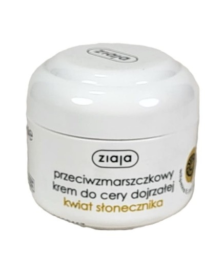 ziaja 5901887000563 krem przeciwzmarszczkowy do cery dojrzalej kwiat slonecznika 50ml real fot cleanico poznan 2025.jpg