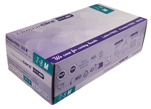 sempermed nitrile skin2 fioletowe rekawice nitrylowe diagnostyczne 200szt rozmiar M ean 9001570533029 real fot-cleanico-poznan-2025.jpg