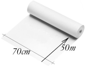 Prześcieradło jednorazowe włókninowe rolka  70cm/50m 14g BIAŁE medyczne economic soft