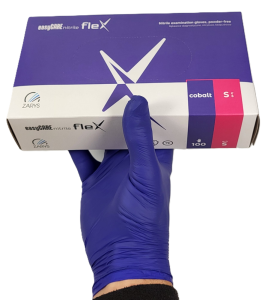 Rękawice nitrylowe niebieskie ZARYS easyCARE Nitril blue COBALT 100szt r  S