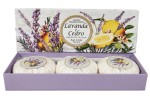 Fiorentino włoskie naturalne mydło w kostce 3x 100g lawenda z cedrem LAVANDA e CEDRO