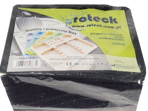 tacki jednorazowe czarne stomatologiczne roteck ean 5904347898670100szt.jpg