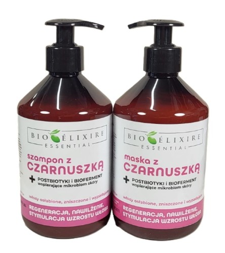 zestaw bioelixire essential szampon i maska z czarnuszka 500ml real fot cleanico poznan-2025.jpg