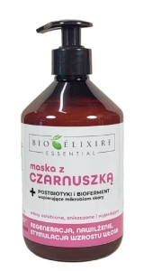 Bioelixire essential CZARNUSZKA postbiotyki bioferment Maska regenerująca 500ml