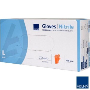 Rękawice nitrylowe POMARAŃCZOWE ABENA Nitril Orange a'100 r.L