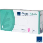 Rękawice nitrylowe RÓŻOWE ABENA Nitril PINK a'100 r.  S