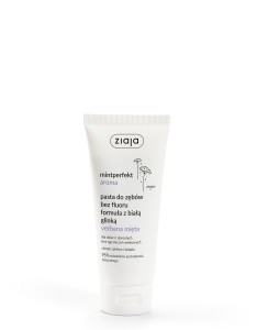 ziaja mintperfekt aroma Pasta do zębów bez fluoru formuła z białą glinką mięta verbena 100ml