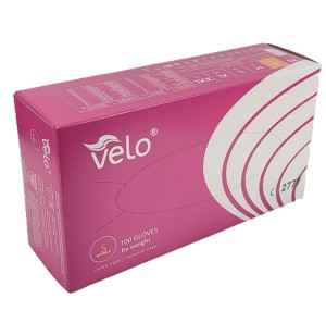 Rękawice nitrylowe RÓŻOWE VELO NITRIL pink a'100 r  S