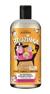 Joanna Rodzinka 2w1 Szampon z odżywką prowitamina B5 bawełna 400ml