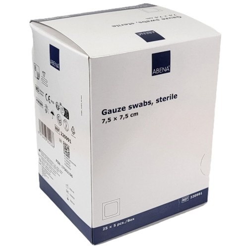 abena 220991 kompresy jalowe gaza 7,5 x 7x5 25 saszetetk po 5szt real fot cleanico poznan 2026.jpg