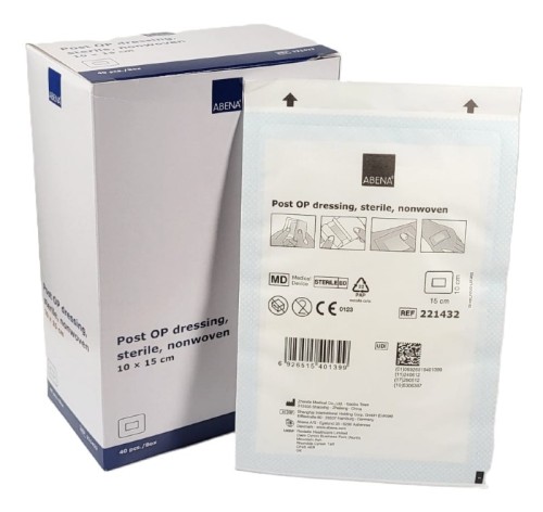 6926515401405 abena post op dressing opatrunek pooperacyjny sterylny 10x15cm opakowanie 40szt real fot cleanico poznan 2025.jpg
