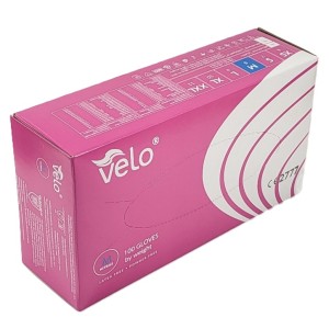 Rękawice nitrylowe RÓŻOWE VELO NITRIL pink a'100 r. M